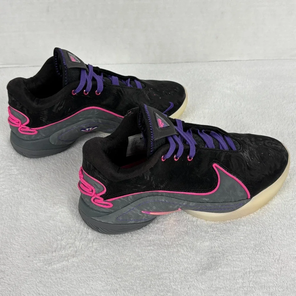 Nike LeBron 22 Blacklight Men's 6‎ FZ1094-001 Black Pink Glow Basketball Shoes